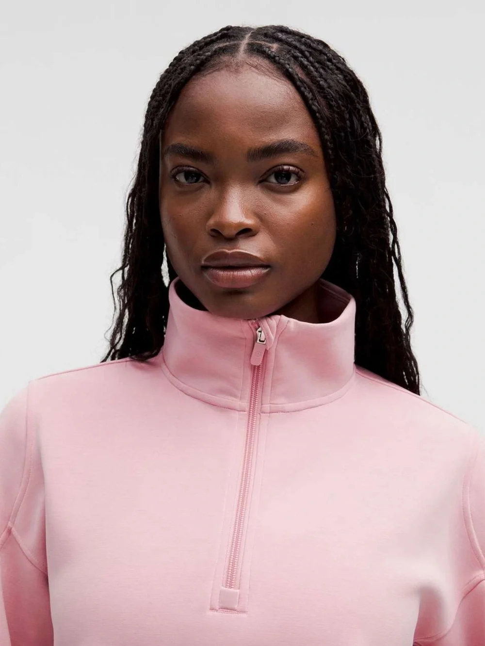 Lululemon Brushed Softstreme Half Zip in Pink Tide Size 10